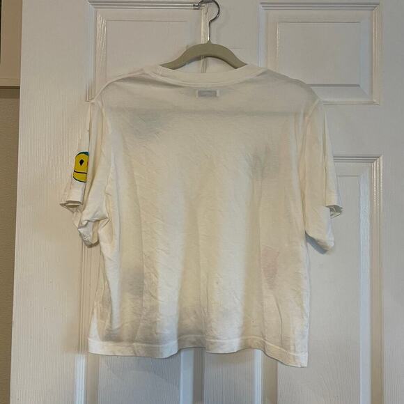 Lauren Moshi RUE COMIC EMOJIS cropped shirt size medium. - Picture 2 of 11